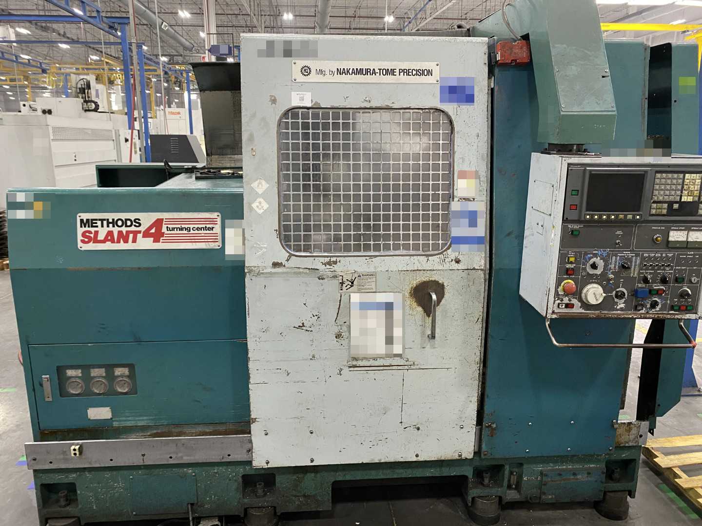 PARTS UNIT Nakamura-Tome Slant-4B CNC Horizontal Turning Center (HTC), Fanuc Panel, 12" Chuck, 33.86" Swing Over Bed, 20.47" Swing Over Saddle, 18.31" Turning Diameter