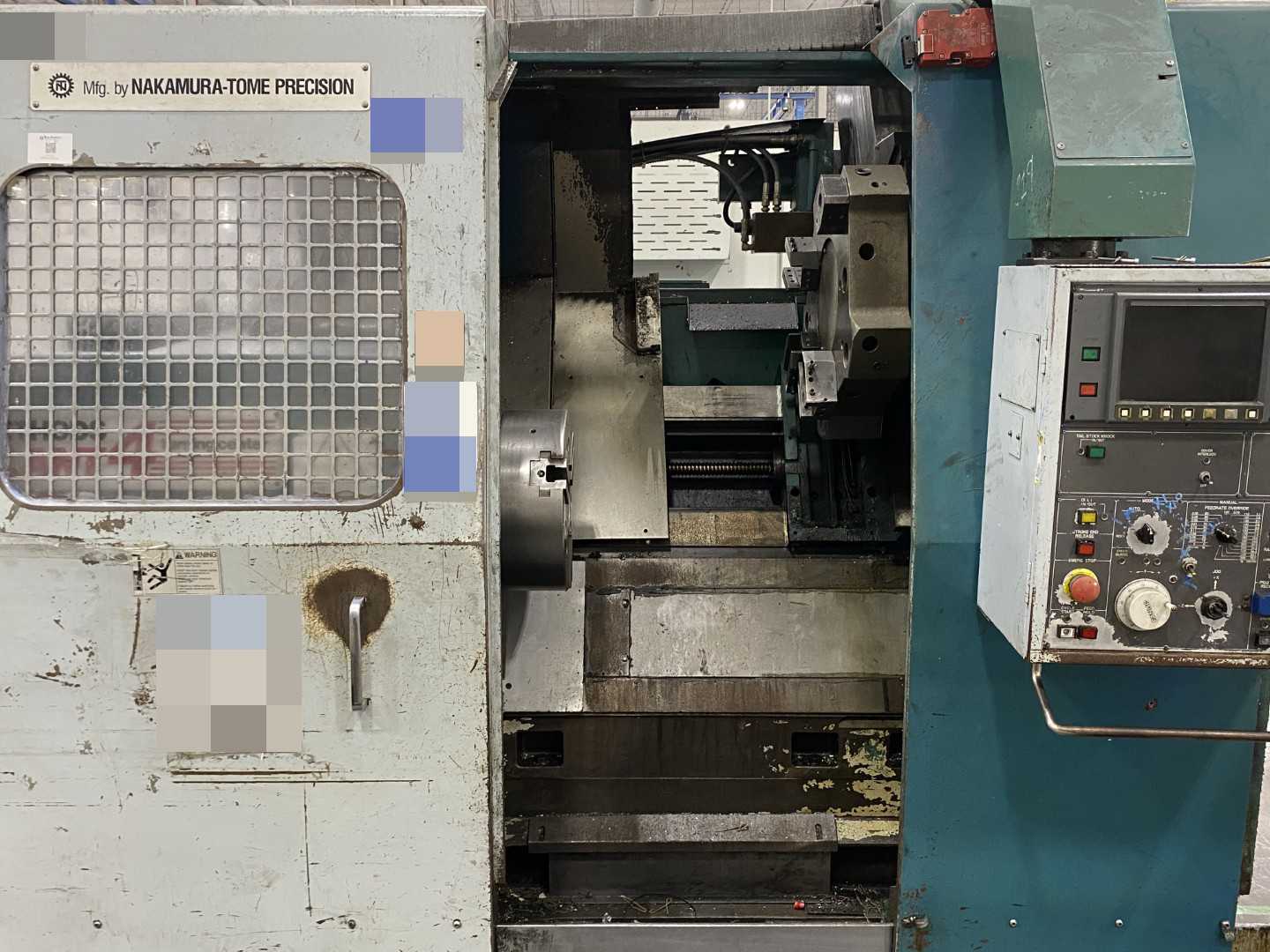 PARTS UNIT Nakamura-Tome Slant-4B CNC Horizontal Turning Center (HTC), Fanuc Panel, 12" Chuck, 33.86" Swing Over Bed, 20.47" Swing Over Saddle, 18.31" Turning Diameter