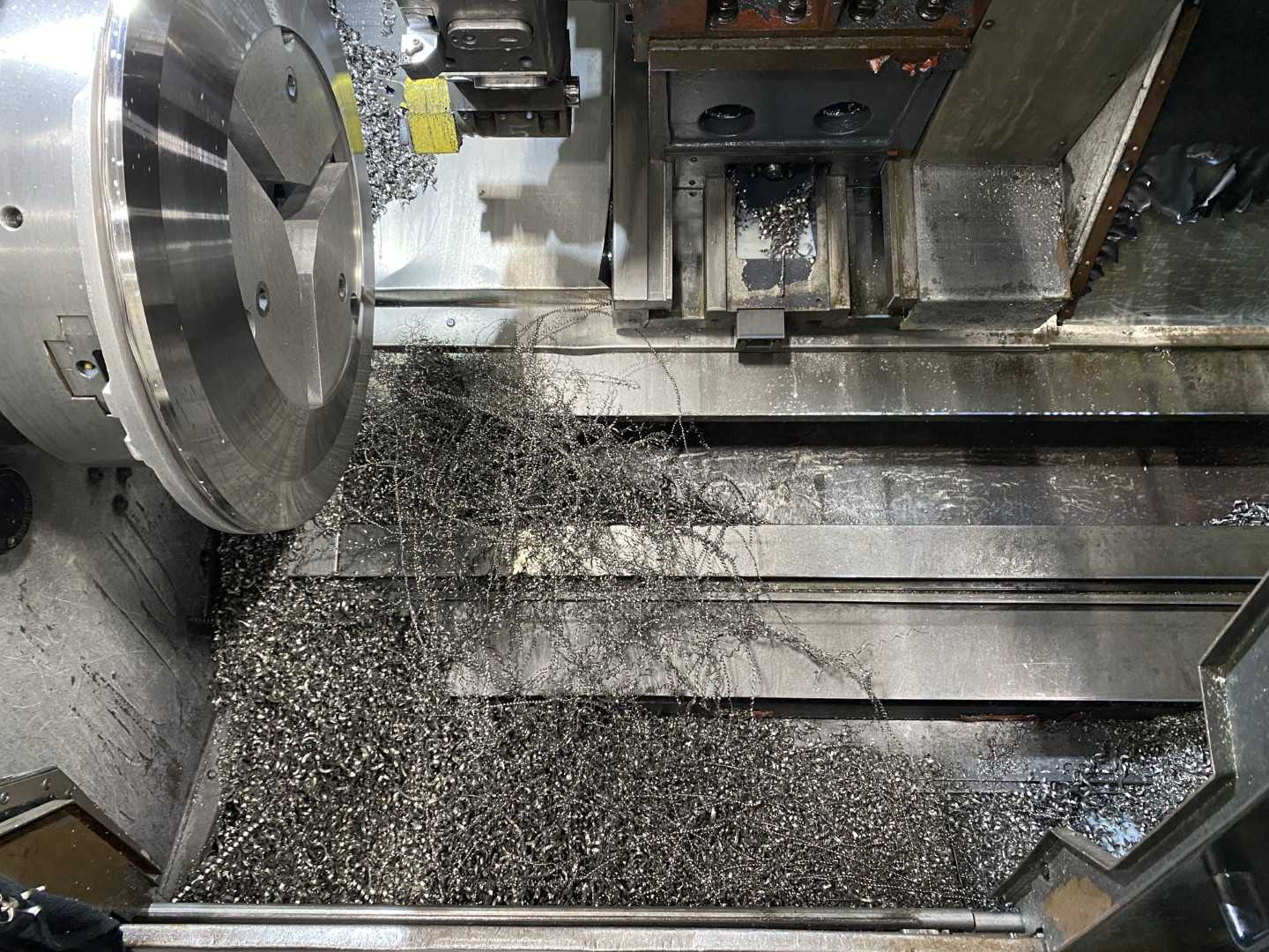 Yama Seiki GS-4000L CNC Horizontal Turning Center Fanuc 0i-TD, 18,086 Hours, 2010, 18" Chuck, 30.31" Swing, 24.41" Turn Dia, 32.2" Length, 30/37 kW, 12-Station Drum Turret