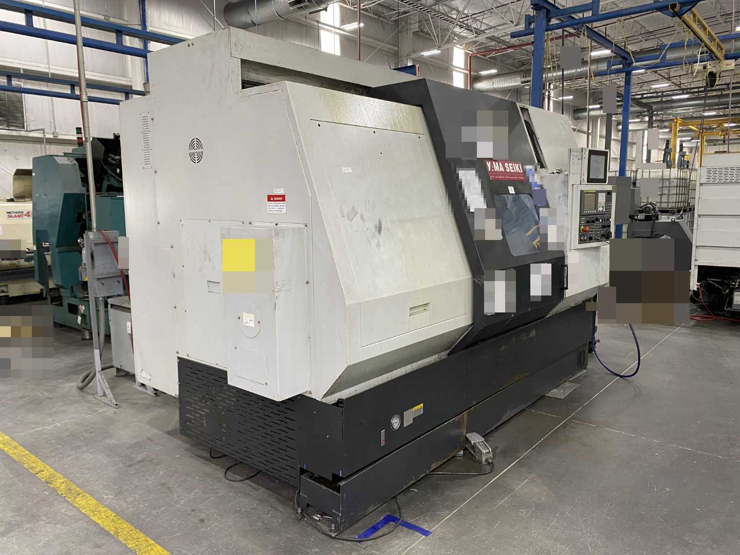 Yama Seiki GS-600 CNC Horizontal Turning Center Fanuc Oi-TC, 9,623 Hours, 2009, 24" Chuck, 38.58" Swing, 27.95" Over Saddle, 34.64" Turn Dia, 37.40" Length, 30/37 kW, 12-Station Turret