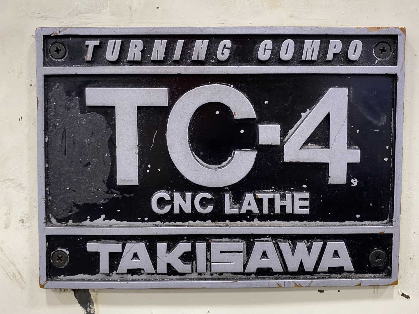PARTS UNIT Takisawa TC-4 CNC Horizontal Turning Center Fanuc Series O-T, 10-12" Chuck, 23.62" Swing, 17.32" Turning Diameter, 40.15" Turning Length, 3.5" Bar Capacity, 2,500 rpm