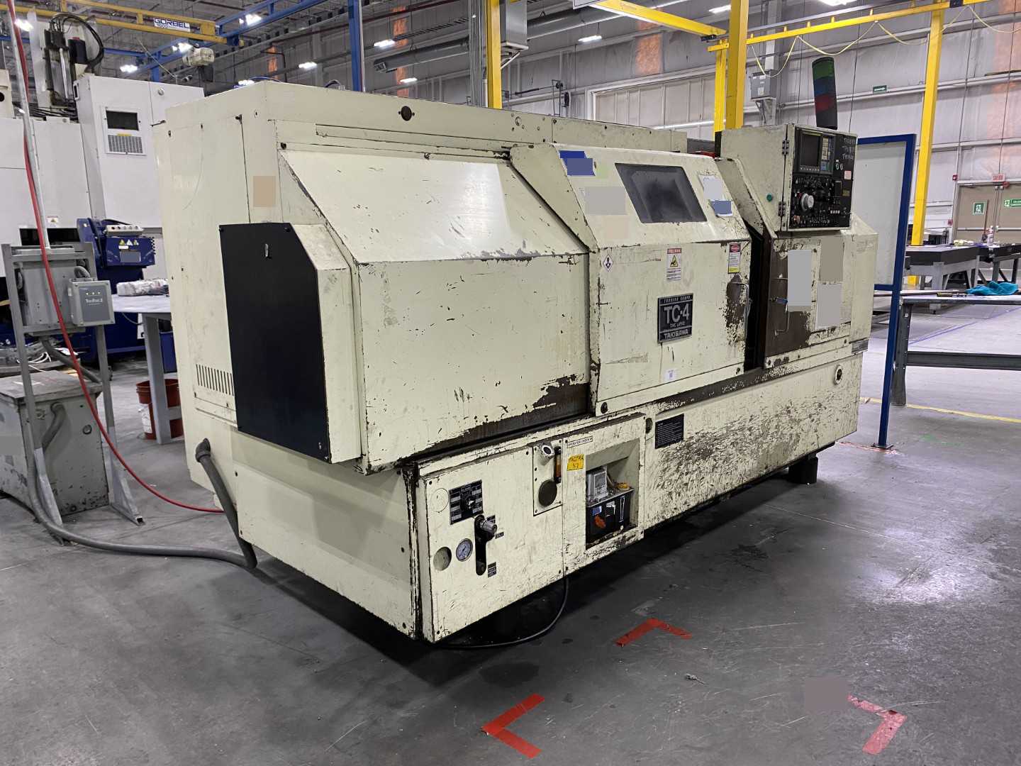 PARTS UNIT Takisawa TC-4 CNC Horizontal Turning Center Fanuc Series O-T, 10-12" Chuck, 23.62" Swing, 17.32" Turning Diameter, 40.15" Turning Length, 3.5" Bar Capacity, 2,500 rpm