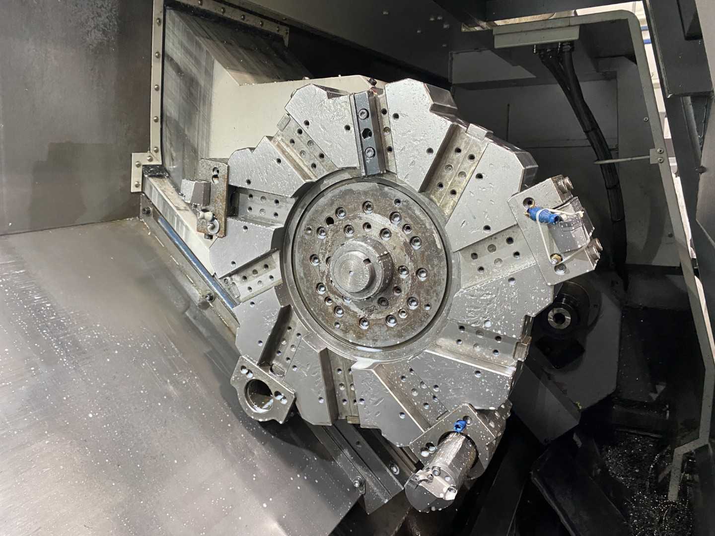 SMEC SL35A/1500 CNC Horizontal Turning Center Fanuc Oi-TC, 24,598 Hours, 2009, 15" Chuck, 23.62" Swing, 16.73" Over Slide, 16.5" Turn Dia, 60.2" Length, 2,000 RPM, 10-Station Turret