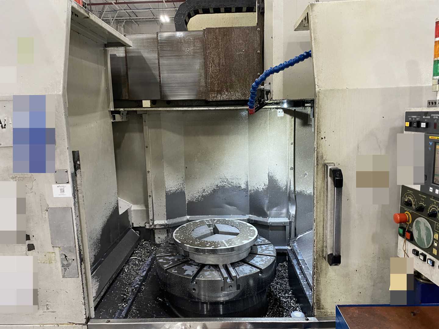 Honor Seiki VL-86C CNC Vertical Turning Center Fanuc 0i-TD, 24,314 Hours, 2012, 31.5" Table, 37.4" Swing, 37.4" Turn Dia, 25.6" Turn Height, 12-Station Turret, 40 kVA