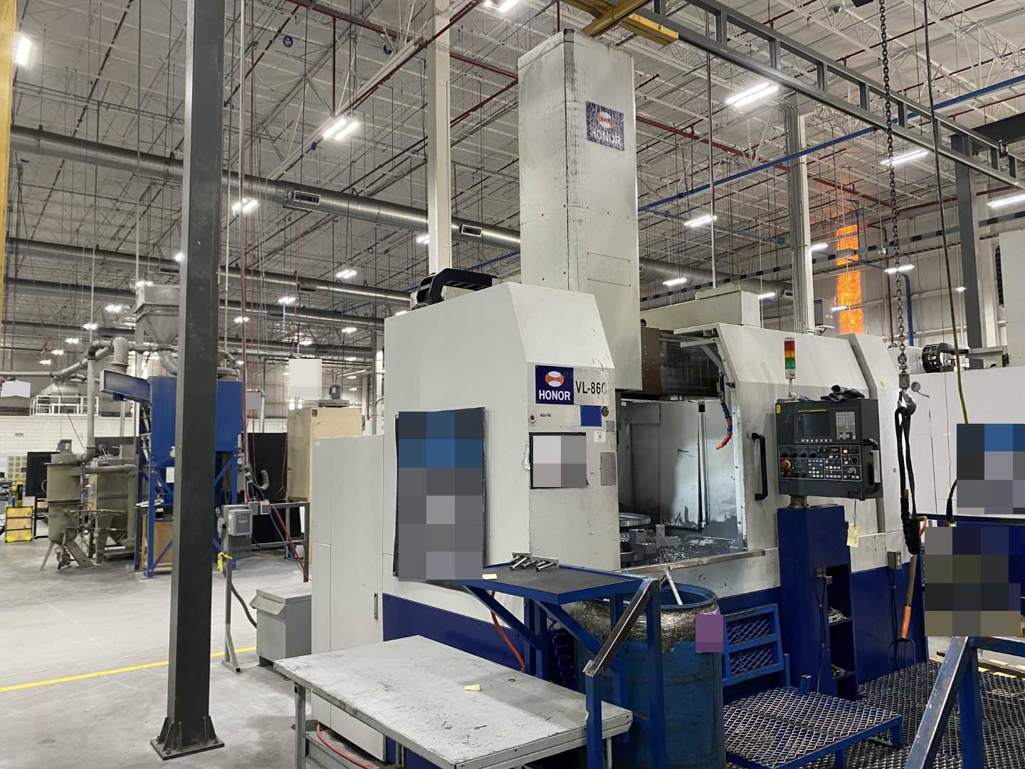 Honor Seiki VL-86C CNC Vertical Turning Center Fanuc 0i-TF, 16,844 Hours, 2016, 31.5" Table, 37.4" Swing, 37.4" Turn Dia, 25.5" Turn Height, 12-Station Turret, 70 kVA