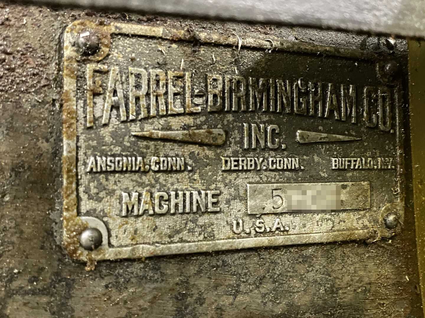 PARTS UNIT Farrel Birmingham E-7134-1 Twin Vertical Turret Lathe GE Fanuc Series 16-T