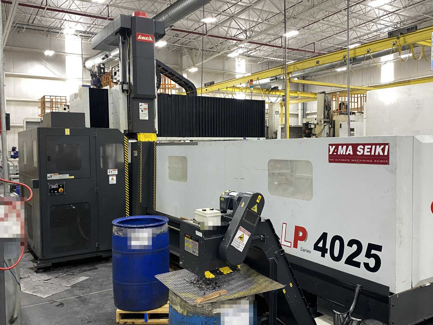 Yama Seiki (Awea) LP4025 2011 CNC Bridge Mill, Fanuc 18i-MB, 157" X-Travel, 98" Y-Travel, 158" x 94" Table, 32-ATC, 18,697 Hours