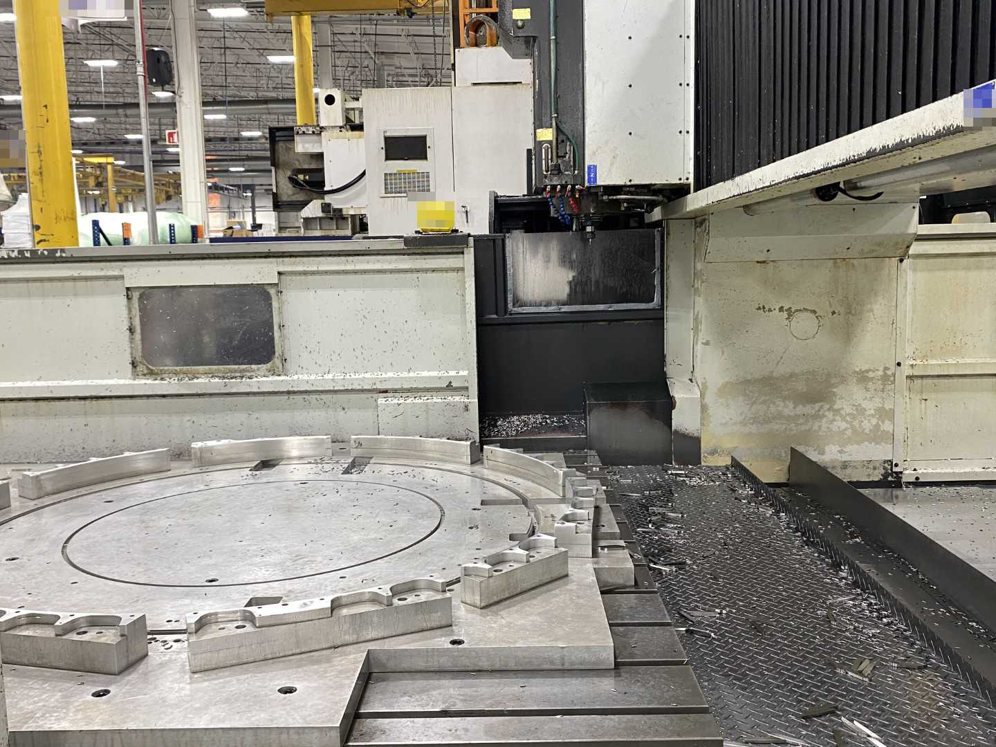 Yama Seiki (Awea) LP4025 2011 CNC Bridge Mill, Fanuc 18i-MB, 157" X-Travel, 98" Y-Travel, 158" x 94" Table, 32-ATC, 18,697 Hours