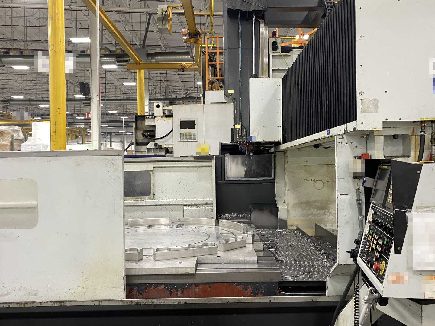 Yama Seiki (Awea) LP4025 2011 CNC Bridge Mill, Fanuc 18i-MB, 157" X-Travel, 98" Y-Travel, 158" x 94" Table, 32-ATC, 18,697 Hours