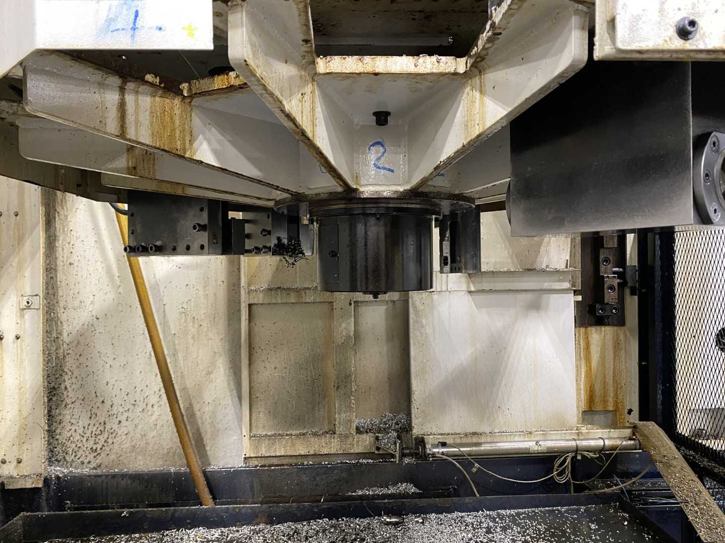 Honor Seiki VL-160C 2010 CNC VTL Vertical Turning Center, Fanuc 0i-TD, 78.7" Swing, 63" Table, 12-ATC, 60 HP, 28,649 Hours