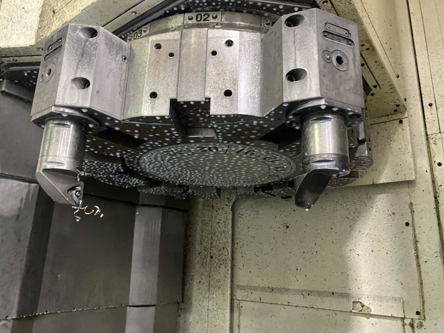 Mazak Megaturn Nexus 900 CNC Vertical Turning Center Mazatrol Matrix Nexus, 27,993 Hours, 2013, 36" Chuck, 39.37" Swing, 36.22" Turn Dia, 31.50" Turn Height, 12-Station Turret