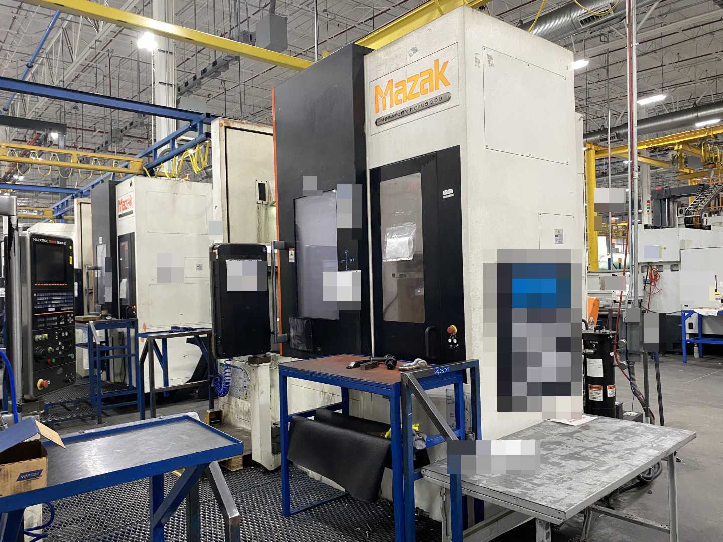 Mazak Megaturn Nexus 900 CNC Vertical Turning Center Mazatrol Matrix Nexus, 27,993 Hours, 2013, 36" Chuck, 39.37" Swing, 36.22" Turn Dia, 31.50" Turn Height, 12-Station Turret