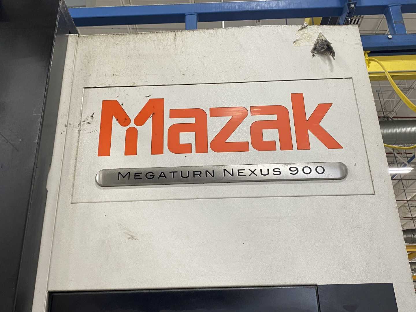 Mazak Megaturn Nexus 900 CNC Vertical Turning Center Mazatrol Matrix Nexus, 18,567 Hours, 2013, 36" Chuck, 39.37" Swing, 36.22" Turn Dia, 31.50" Turn Height, 12-Station Turret