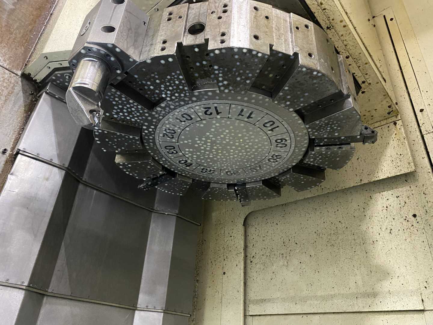 Mazak Megaturn Nexus 900 CNC Vertical Turning Center Mazatrol Matrix Nexus, 18,621 Hours, 2013, 36" Chuck, 39.37" Swing, 36.22" Turn Dia, 31.50" Turn Height, 12-Station Turret