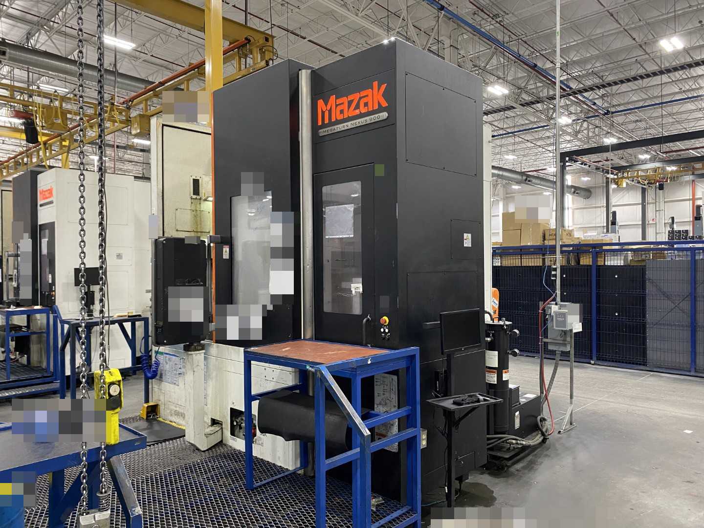Mazak Megaturn Nexus 900 CNC Vertical Turning Center Mazatrol Matrix Nexus, 10,975 Hours, 2013, 36" Chuck, 39.37" Swing, 36.22" Turn Dia, 31.50" Turn Height, 12-Station Turret