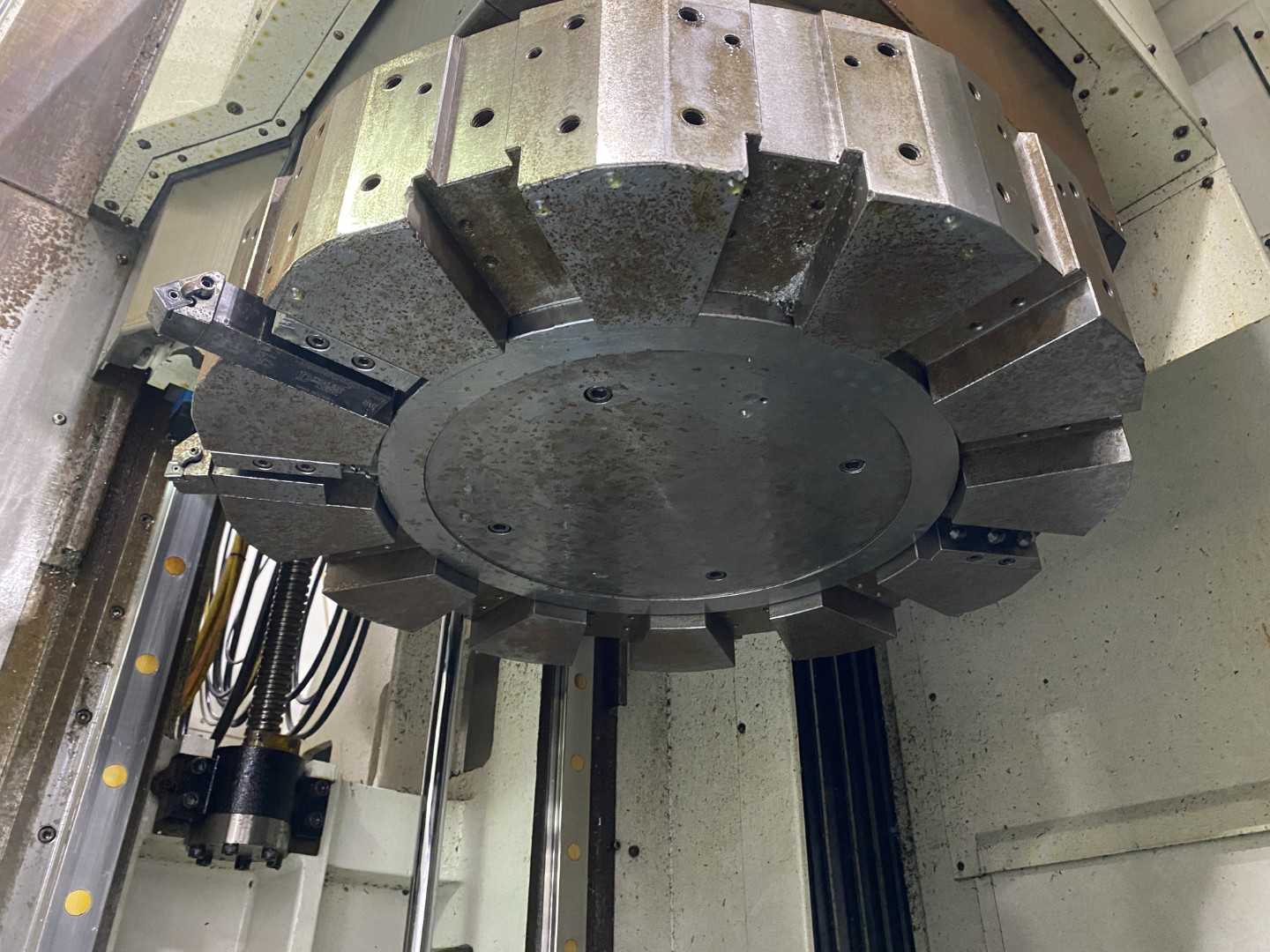 Mazak Megaturn Nexus 900 CNC Vertical Turning Center Mazatrol Matrix Nexus, 10,975 Hours, 2013, 36" Chuck, 39.37" Swing, 36.22" Turn Dia, 31.50" Turn Height, 12-Station Turret