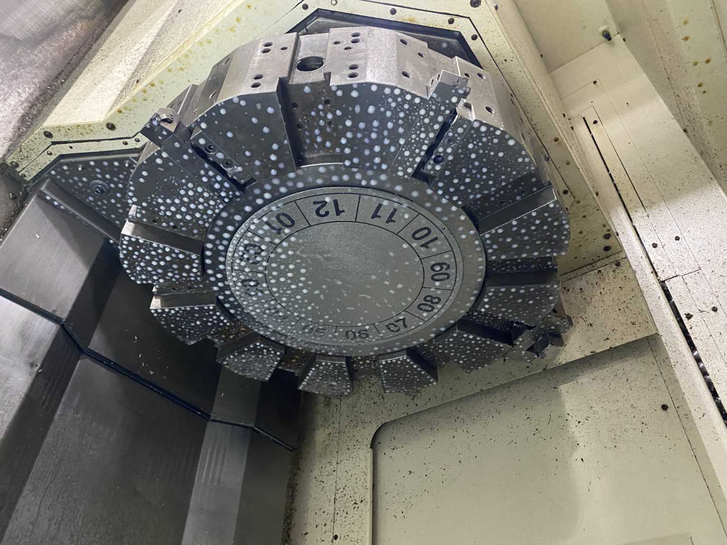 Mazak Megaturn Nexus 900 CNC Vertical Turning Center Mazatrol Matrix Nexus, 23,149 Hours, 2013, 36" Chuck, 39.37" Swing, 36.22" Turn Dia, 31.50" Turn Height, 12-Station Turret