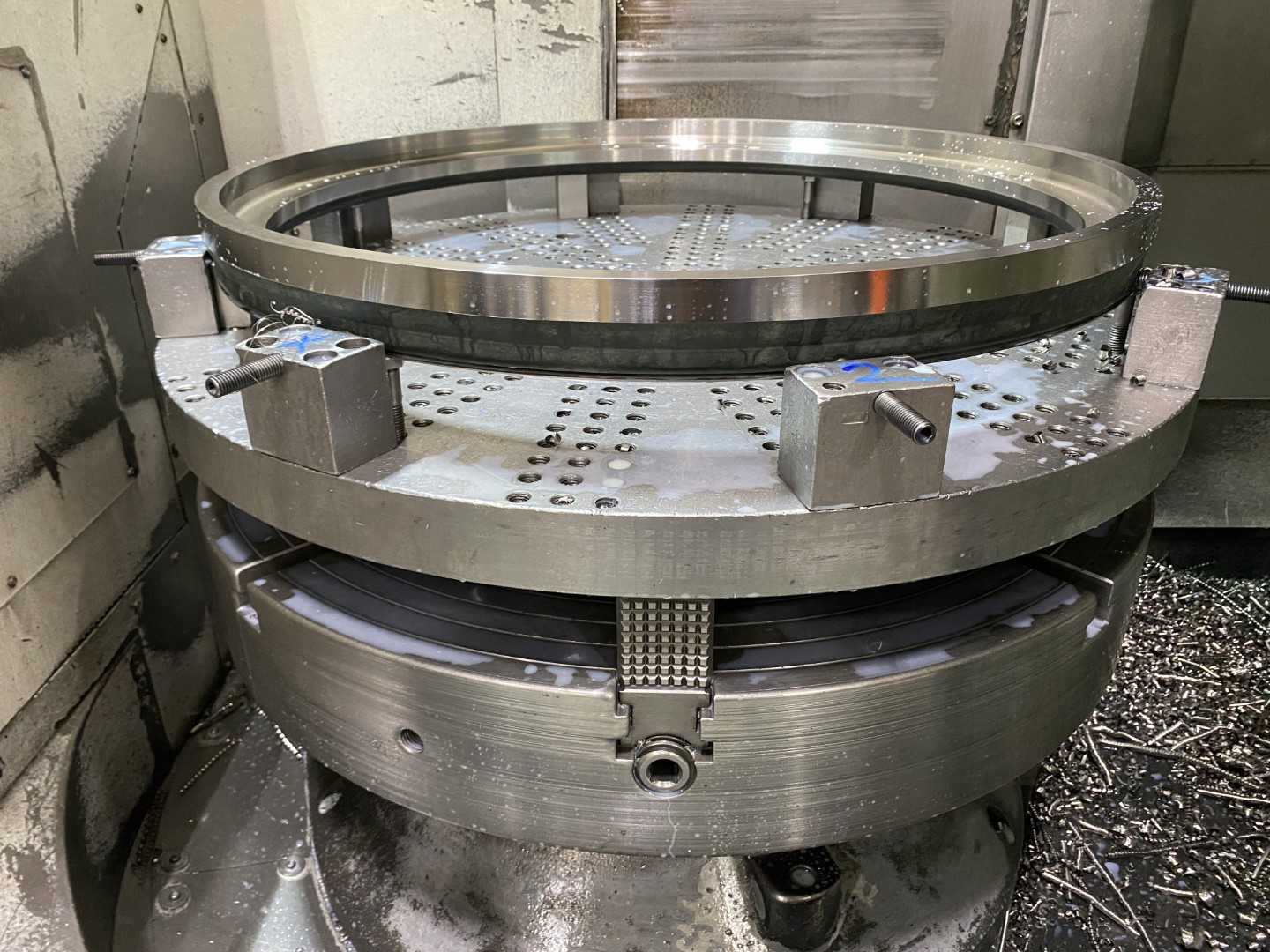 Mazak Megaturn Nexus 900 CNC Vertical Turning Center Mazatrol Matrix Nexus 2, 7,875 Hours, 2013, 36" Chuck, 36.2" Swing, 36.2" Turn Dia, 31.5" Turn Height, 12-Station Turret