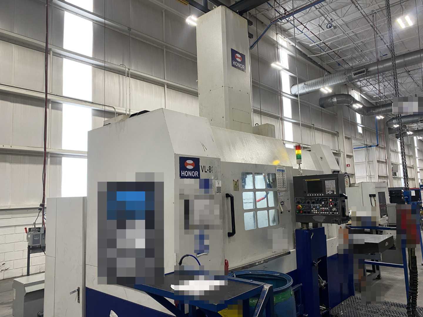 Honor Seiki VL-86C CNC Vertical Turning Center Fanuc 0i-TF, 17,408 Hours, 2016, 32" Table, 37.4" Swing, 37.4" Turn Dia, 25.5" Turn Height, 12-Station Turret, 70 kVA