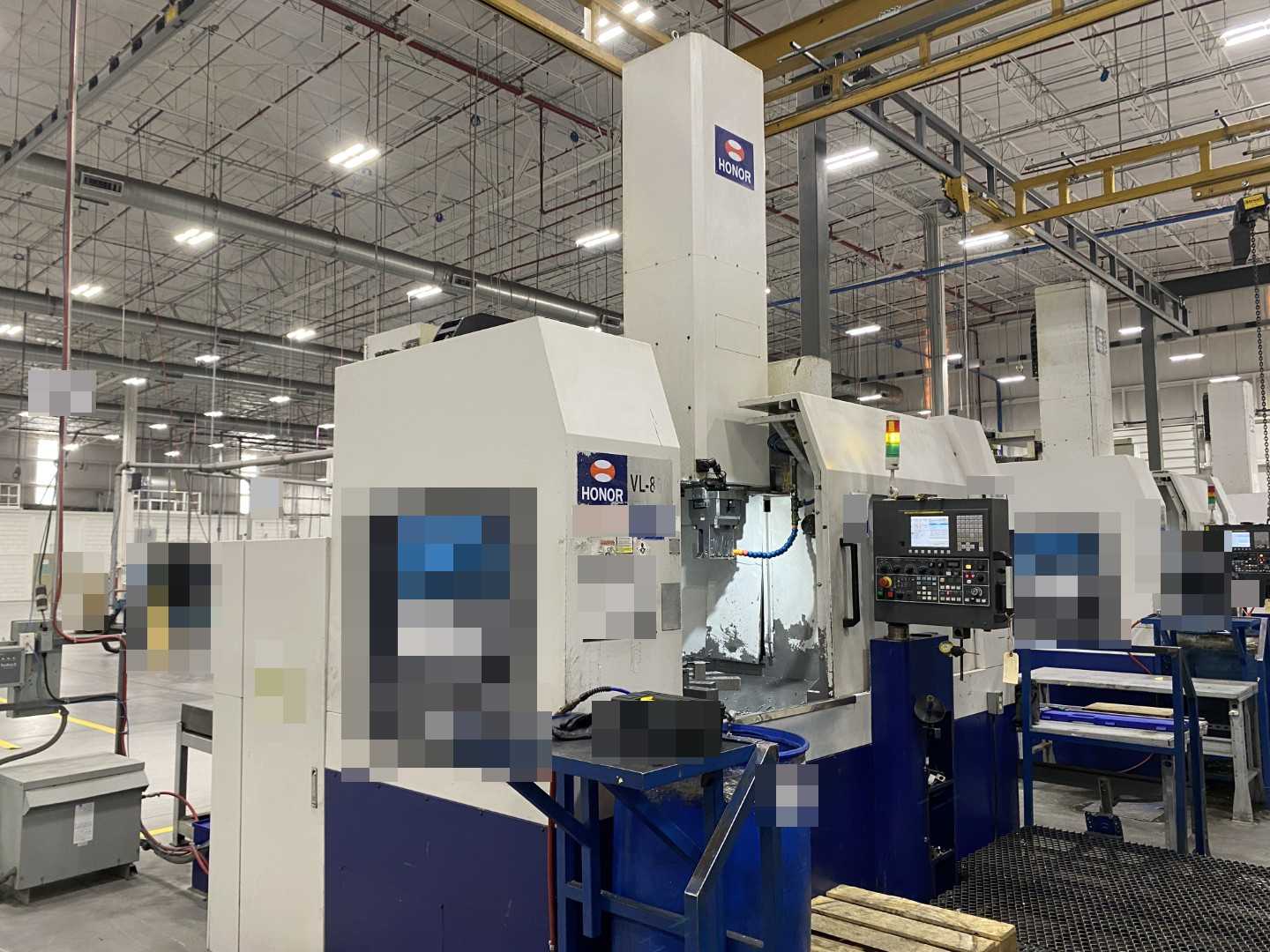 Honor Seiki VL-86C CNC Vertical Turning Center Fanuc 0i-TF, 15,585 Hours, 2016, 32" Table, 37.4" Swing, 37.4" Turn Dia, 25.5" Turn Height, 12-Station Turret, 70 kVA