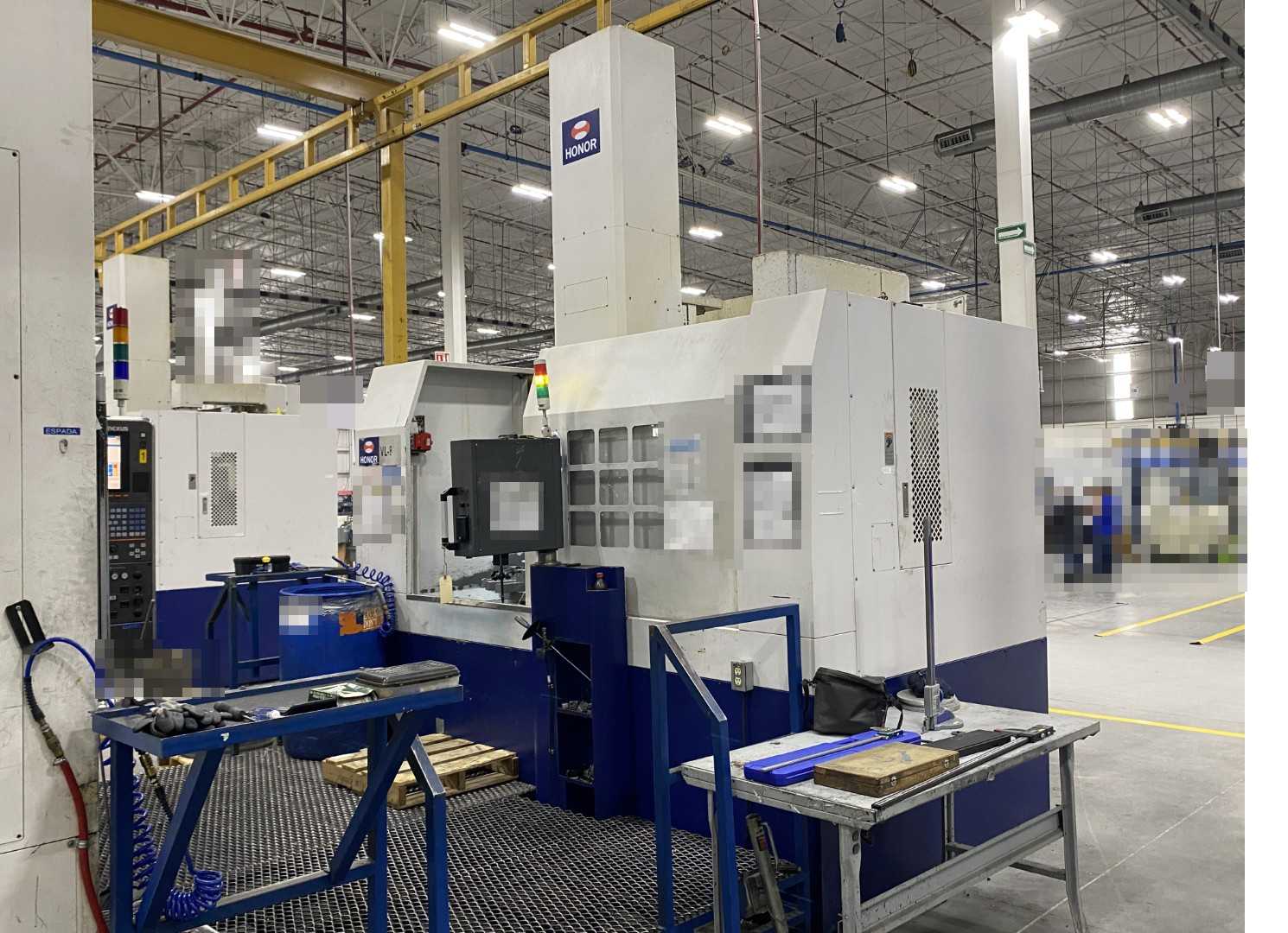 Honor Seiki VL-86C CNC Vertical Turning Center Fanuc 0i-TF, 15,585 Hours, 2016, 32" Table, 37.4" Swing, 37.4" Turn Dia, 25.5" Turn Height, 12-Station Turret, 70 kVA
