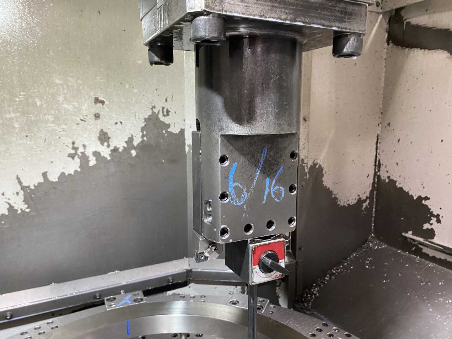 Honor Seiki VL-86C CNC Vertical Turning Center Fanuc 0i-TF, 17,656 Hours, 2016, 32" Table, 37.4" Swing, 37.4" Turn Dia, 25.5" Turn Height, 12-Station Turret, 70 kVA