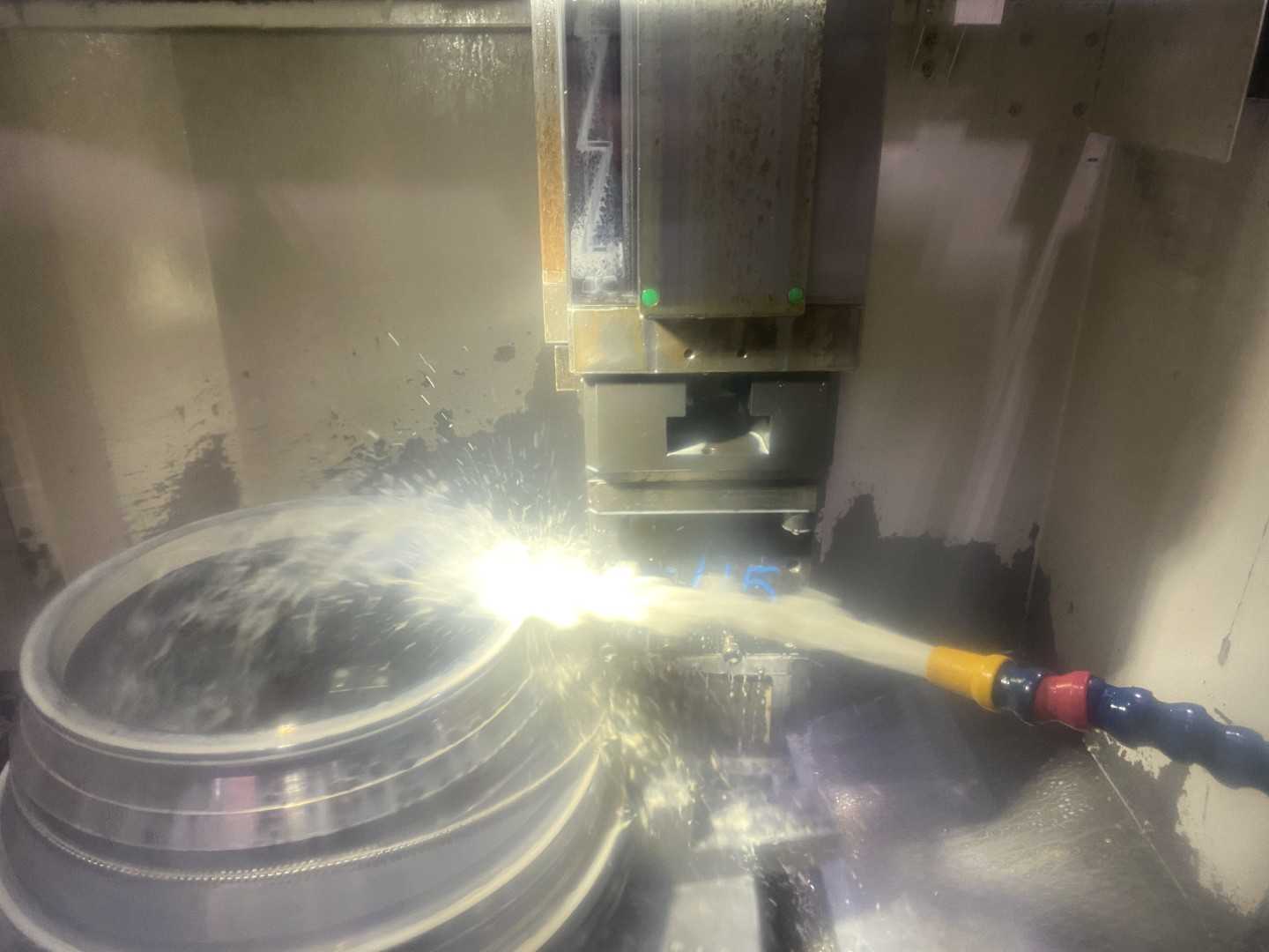 Honor Seiki VL-86C CNC Vertical Turning Center Fanuc 0i-TF, 17,170 Hours, 2016, 32" Table, 37.4" Swing, 37.4" Turn Dia, 25.5" Turn Height, 12-Station Turret, 70 kVA