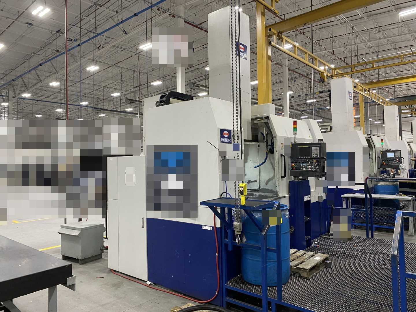 Honor Seiki VL-86C CNC Vertical Turning Center Fanuc 0i-TF, 17,362 Hours, 2016, 32" Table, 37.4" Swing, 37.4" Turn Dia, 25.5" Turn Height, 12-Station Turret, 70 kVA