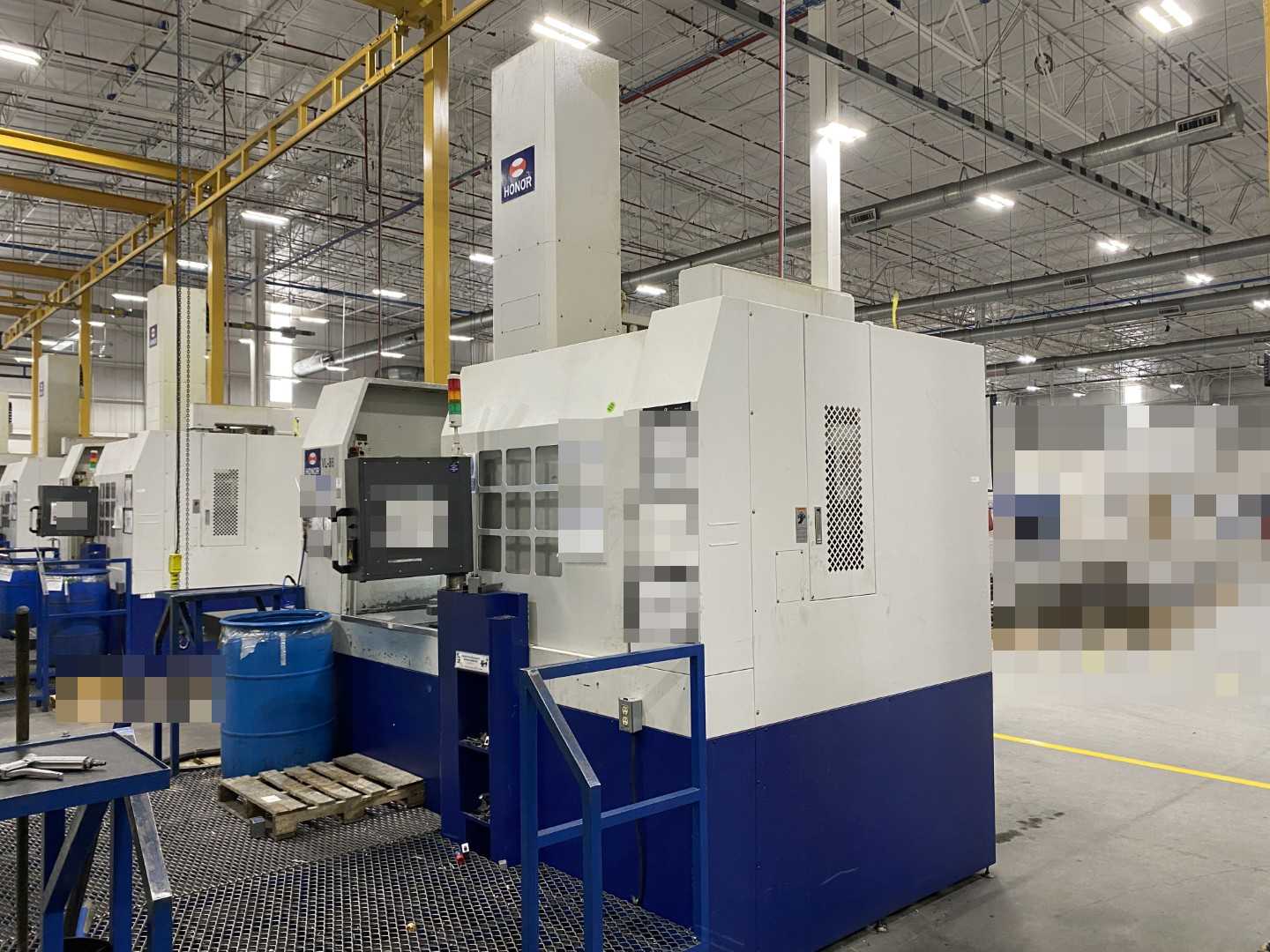Honor Seiki VL-86C CNC Vertical Turning Center Fanuc 0i-TF, 17,362 Hours, 2016, 32" Table, 37.4" Swing, 37.4" Turn Dia, 25.5" Turn Height, 12-Station Turret, 70 kVA