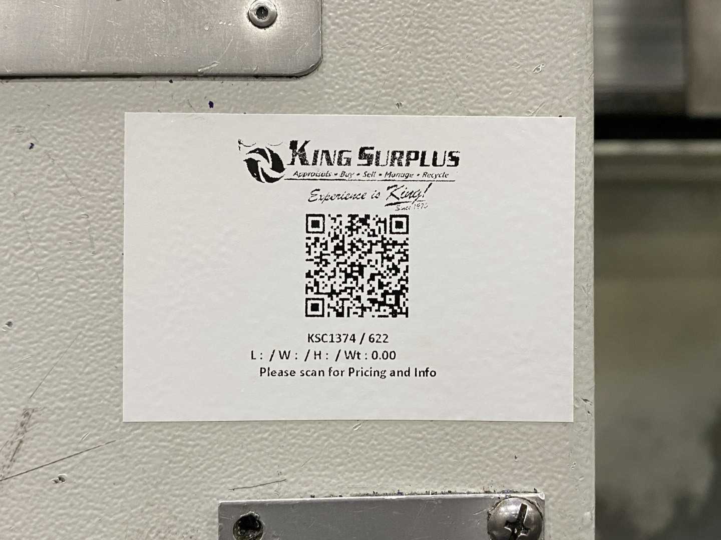 Honor Seiki VL-86C CNC Vertical Turning Center Fanuc 0i-TF, 18,516 Hours, 2016, 32" Table, 37.4" Swing, 37.4" Turn Dia, 25.5" Turn Height, 12-Station Turret, 70 kVA