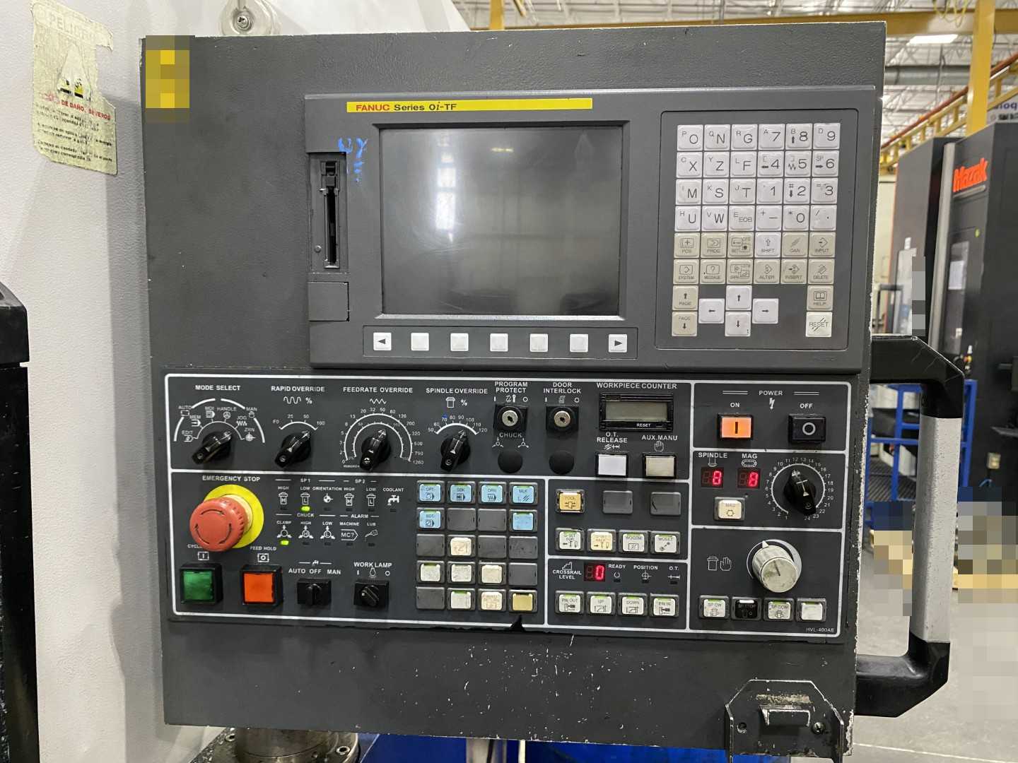 Honor Seiki VL-86C CNC Vertical Turning Center Fanuc 0i-TF, 18,516 Hours, 2016, 32" Table, 37.4" Swing, 37.4" Turn Dia, 25.5" Turn Height, 12-Station Turret, 70 kVA