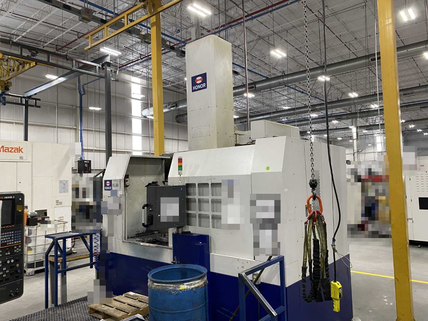Honor Seiki VL-86C CNC Vertical Turning Center Fanuc 0i-TF, 17,025 Hours, 2016, 32" Table, 37.4" Swing, 37.4" Turn Dia, 25.5" Turn Height, 12-Station Turret, 70 kVA
