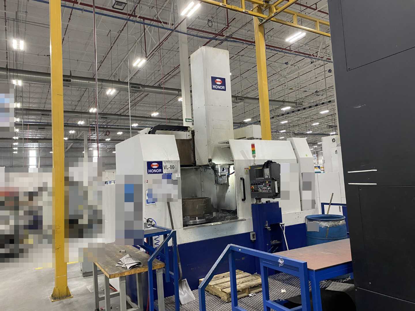 Honor Seiki VL-86C CNC Vertical Turning Center Fanuc 0i-TF, 17,025 Hours, 2016, 32" Table, 37.4" Swing, 37.4" Turn Dia, 25.5" Turn Height, 12-Station Turret, 70 kVA