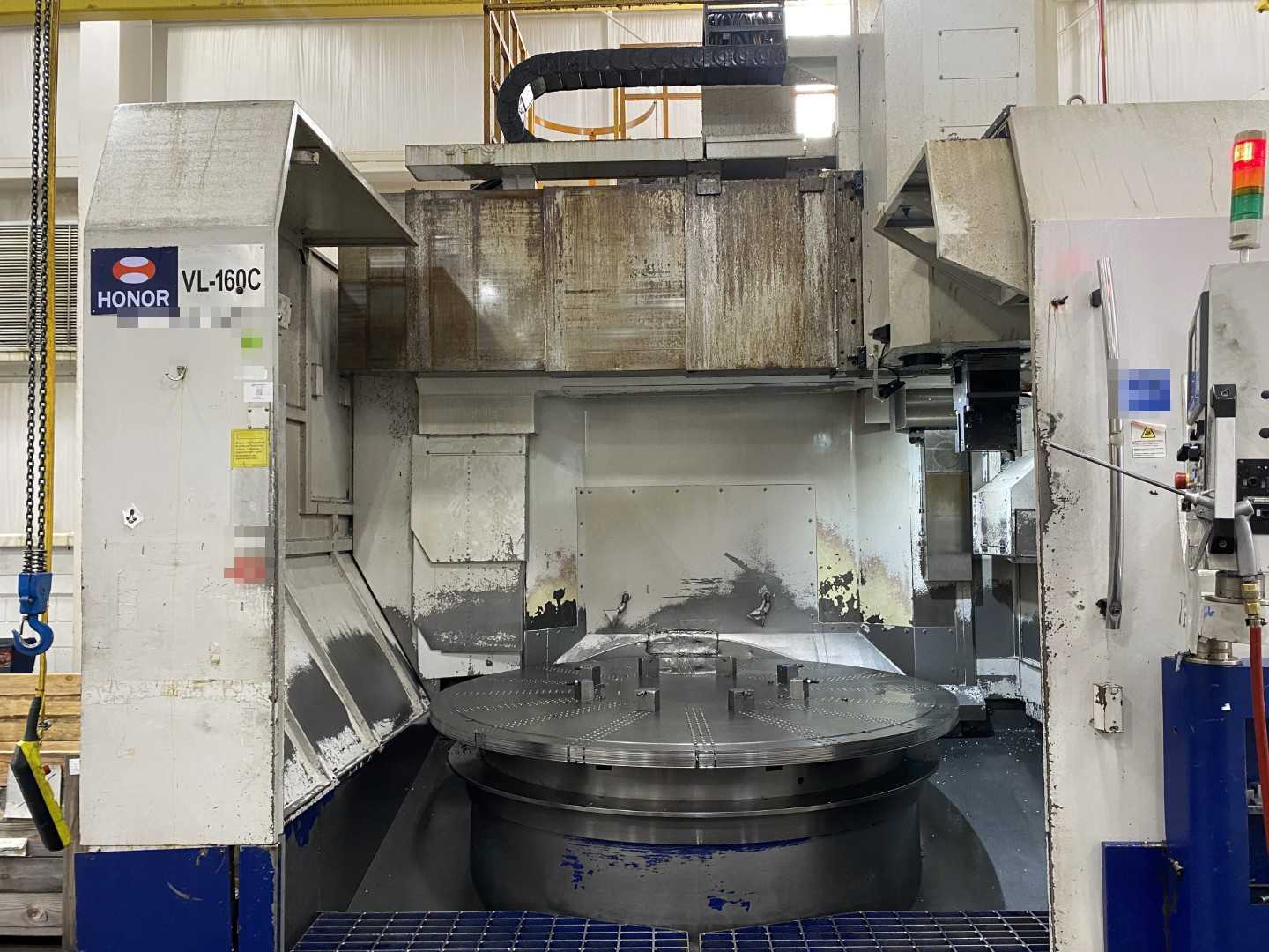 Honor Seiki VL-160C 2015 CNC VTL Vertical Turning Center, Fanuc 0i-TF, 78.7" Swing, 63" Table, 12-ATC, 60 HP, 18,030 Hours
