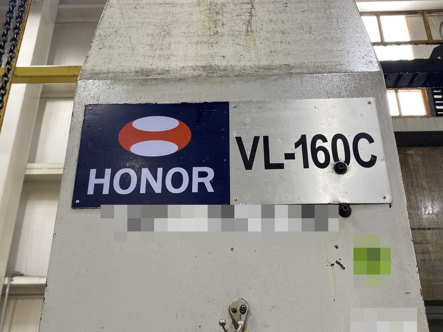 Honor Seiki VL-160C 2015 CNC VTL Vertical Turning Center, Fanuc 0i-TF, 78.7" Swing, 63" Table, 12-ATC, 60 HP, 18,030 Hours