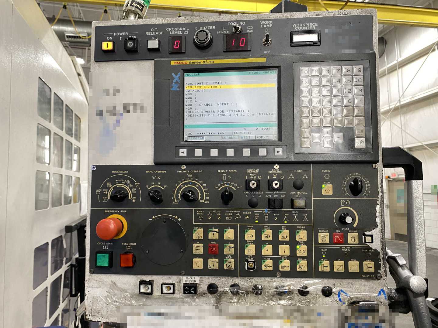 Honor Seiki VL-160C 2012 CNC VTL Vertical Turning Center, Fanuc 0i-TD, 78.7" Swing, 63" Table, 12-ATC, 60 HP, 33,565 Hours