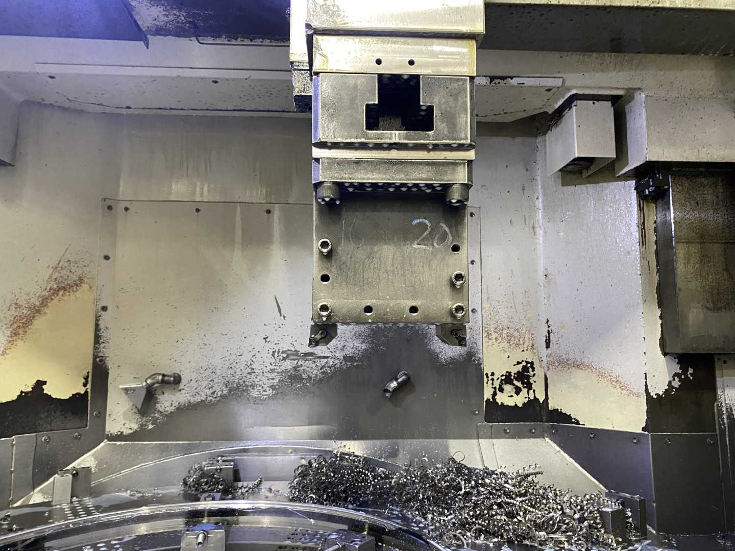 Honor Seiki VL-160C 2012 CNC VTL Vertical Turning Center, Fanuc 0i-TD, 78.7" Swing, 63" Table, 12-ATC, 60 HP, 33,565 Hours