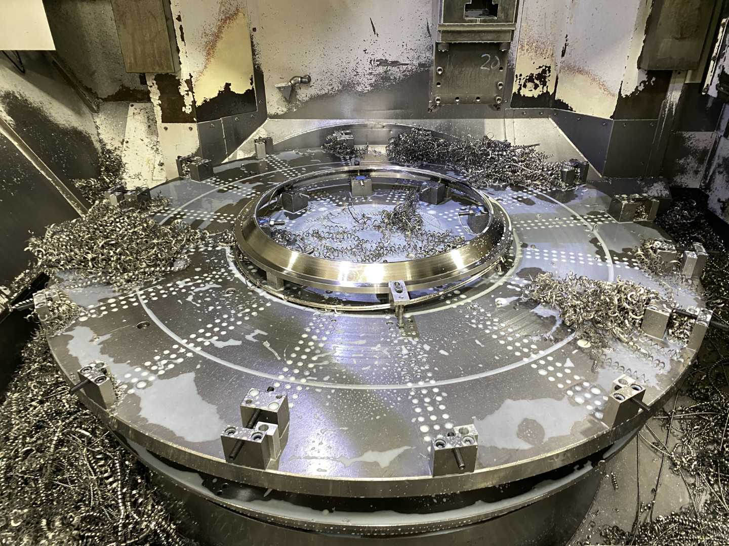 Honor Seiki VL-160C 2012 CNC VTL Vertical Turning Center, Fanuc 0i-TD, 78.7" Swing, 63" Table, 12-ATC, 60 HP, 33,565 Hours