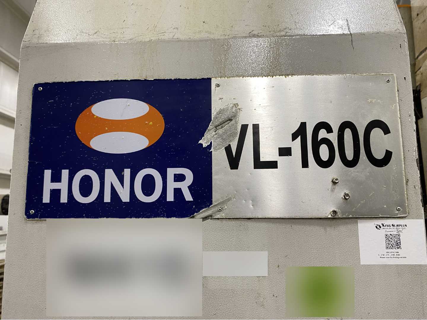 Honor Seiki VL-160C 2012 CNC VTL Vertical Turning Center, Fanuc 0i-TD, 78.7" Swing, 63" Table, 12-ATC, 60 HP, 33,565 Hours