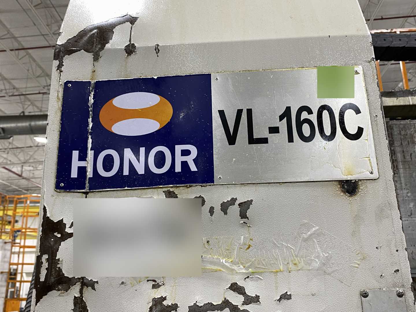 Honor Seiki VL-160C 2012 CNC VTL Vertical Turning Center, Fanuc 0i-TD, 78.7" Swing, 63" Table, 12-ATC, 60 HP, 22,950 Hours