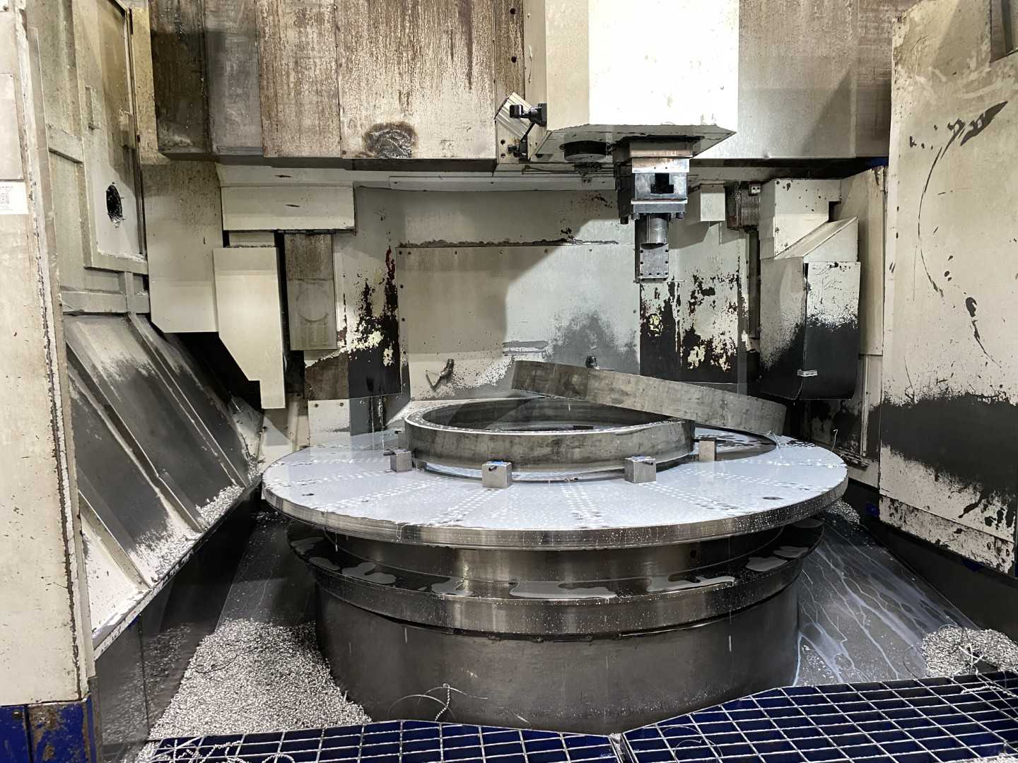 Honor Seiki VL-160C 2012 CNC VTL Vertical Turning Center, Fanuc 0i-TD, 78.7" Swing, 63" Table, 12-ATC, 60 HP, 17,491 Hours