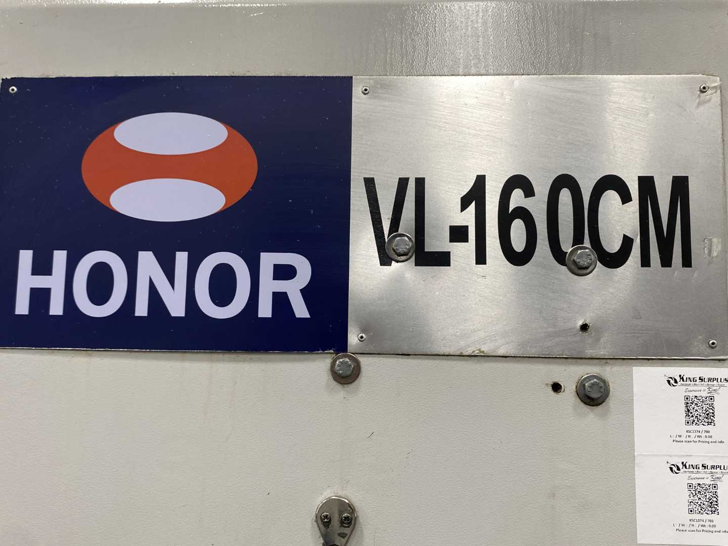 Honor Seiki VL-160CM 2015 CNC VTL Vertical Turning Center, Fanuc 0i-TF, C-Axis, Live Tooling, 78.7" Swing, 63" Table, 16-ATC, 19,759 Hours