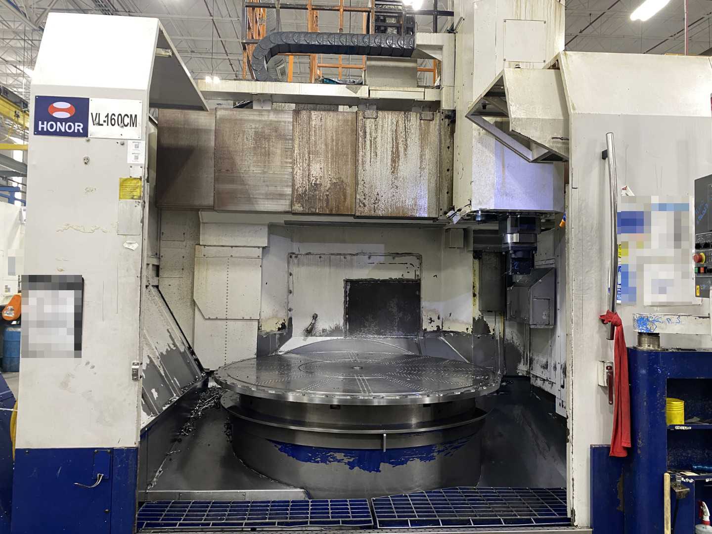 Honor Seiki VL-160CM 2015 CNC VTL Vertical Turning Center, Fanuc 0i-TF, C-Axis, Live Tooling, 78.7" Swing, 63" Table, 16-ATC, 19,759 Hours