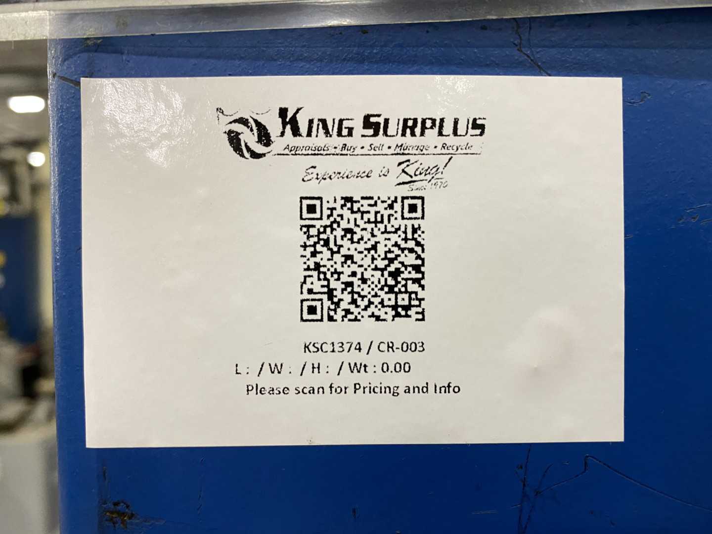 Gorbel Freestanding Workstation Bridge 1000 Lbs. Max Capacity 17' x 23' x 13' TS w/ Coffing JLC10163LCX 1/2Ton Hoist. 460V, 3-Phase, 1/2 HP