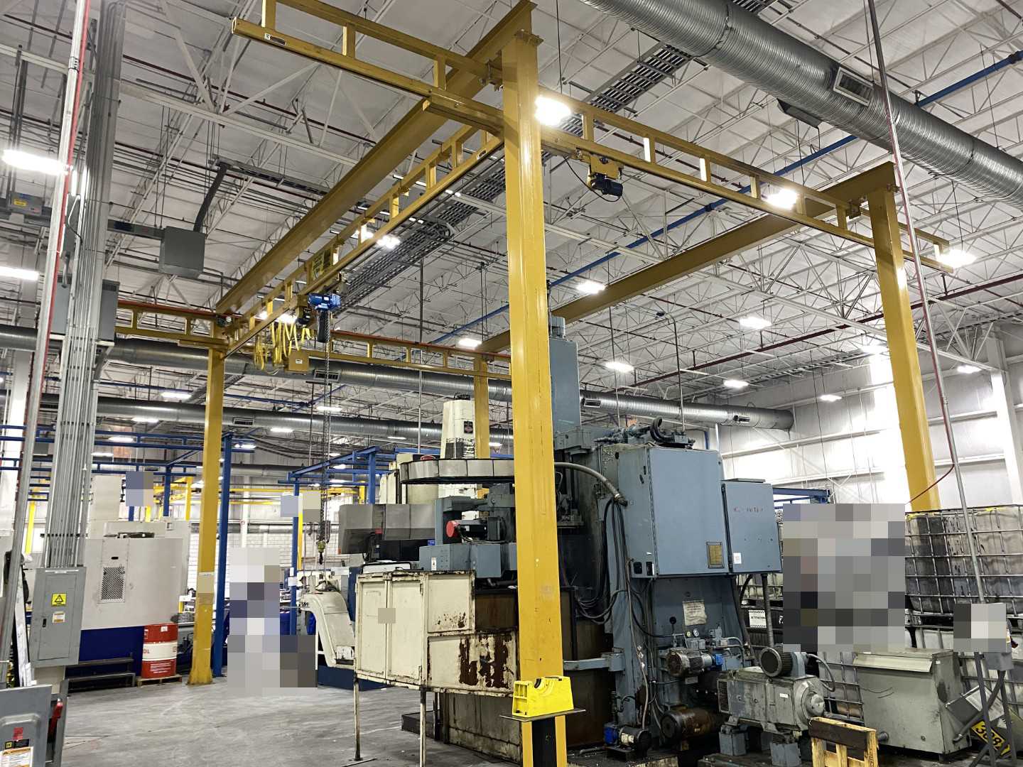 Spanco Freestanding Workstation Bridge 2000 Lbs. Max Capacity 24' x 40' x 12' TS w/ Vicinay ABK201-2004D 1Ton Hoist. 460V, 3-Phase, 1-1/4 HP