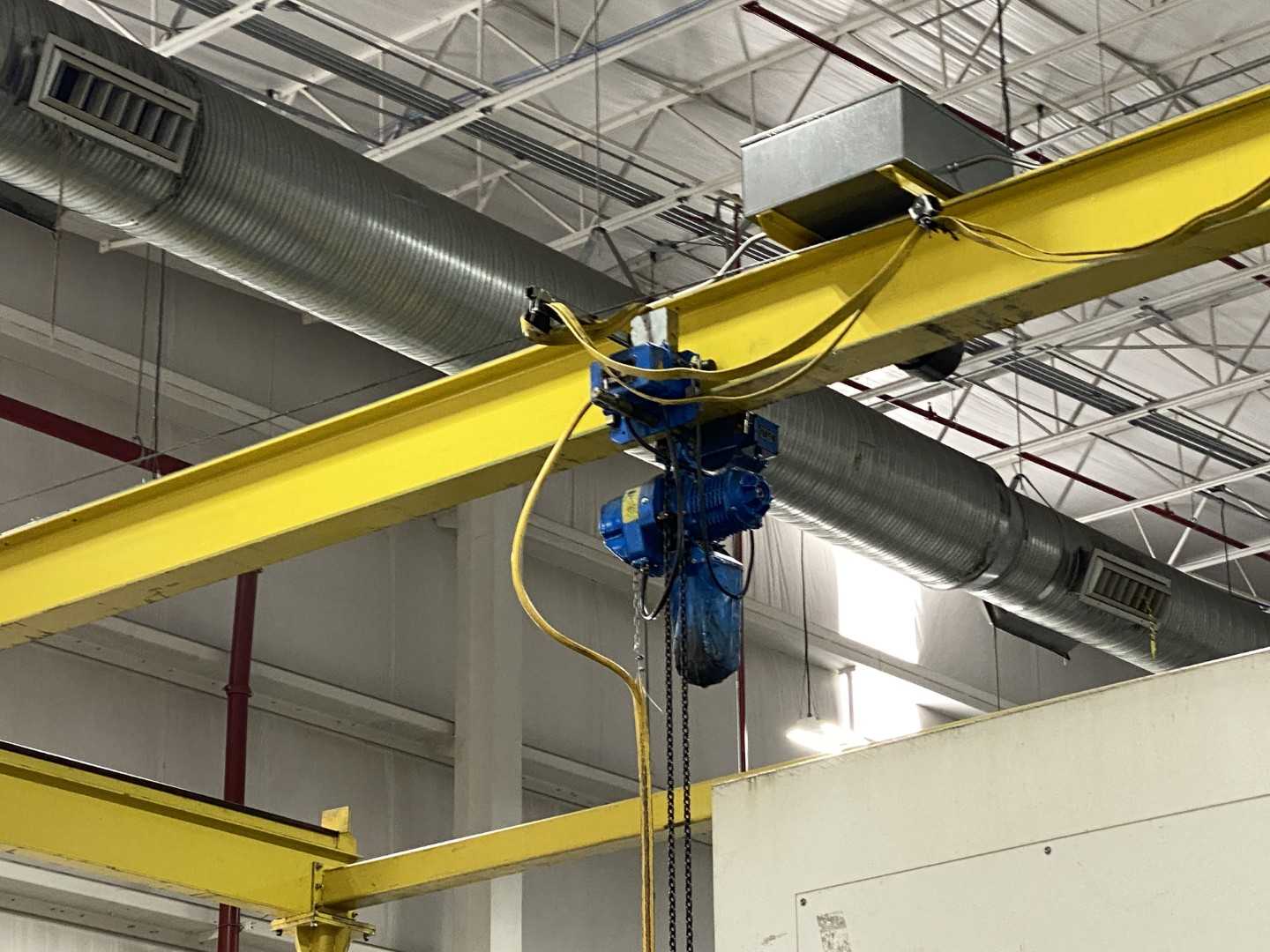 Spanco Freestanding Workstation Bridge 2000 Lbs. Max Capacity 26' x 54' x 18' TS w/ ACI NECHH-02013-00 1Ton Hoist. 460V, 3-Phase, 1-1/4 HP