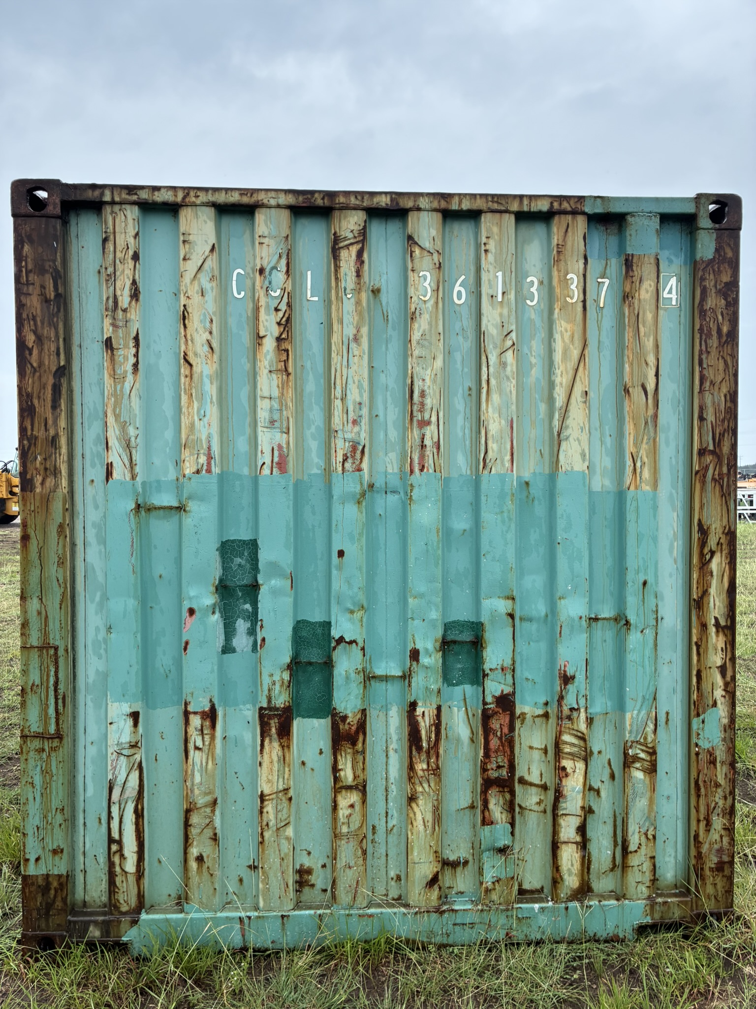 20' Container USED WIND & WEATHER TIGHT GRADE C, STANDARD 8'6" TALL 2 DOOR pockets std handles