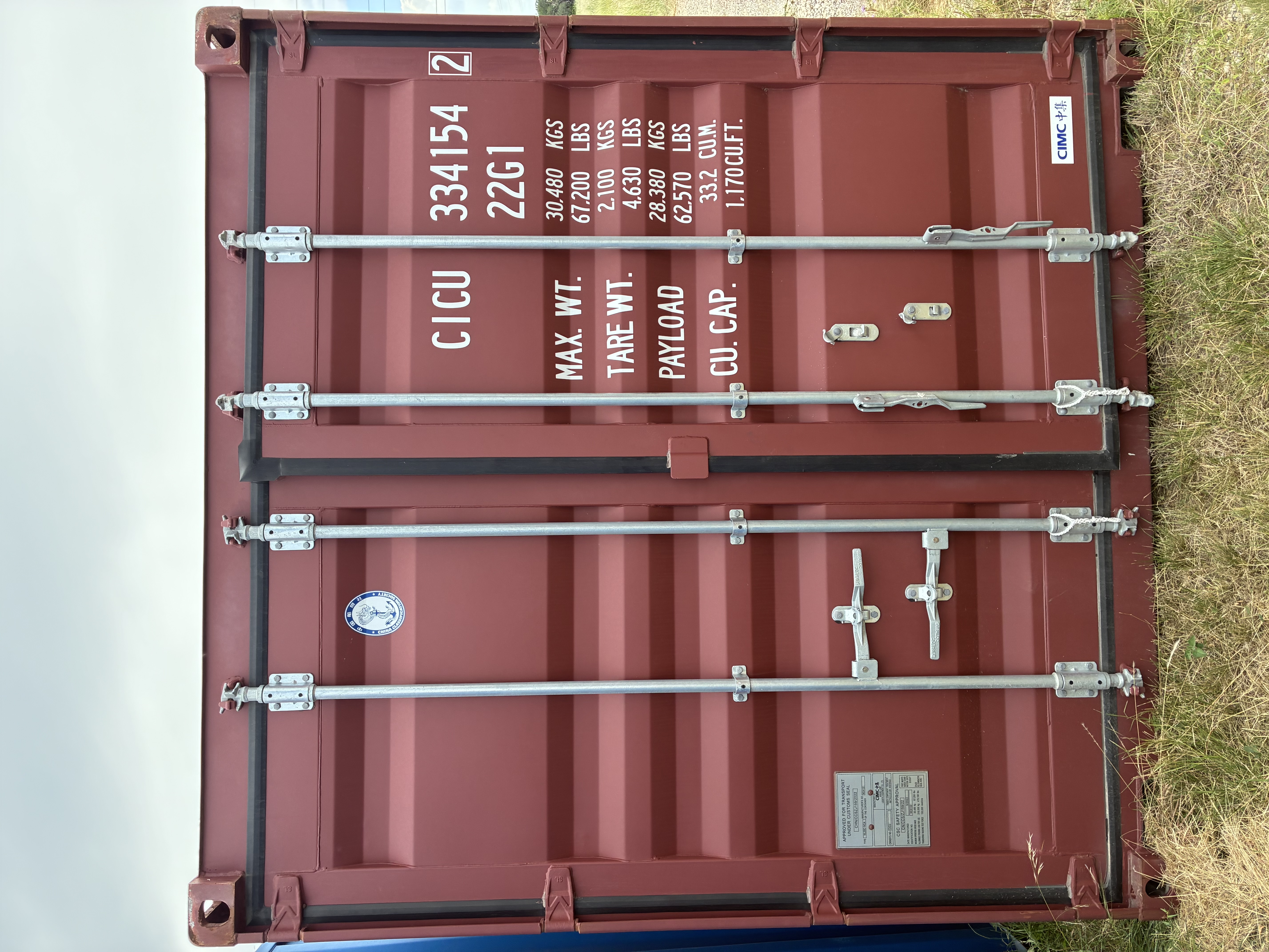 20ft Dry Van 2 Door Standard Handle - Lease Container - MINOR SCUFFS
