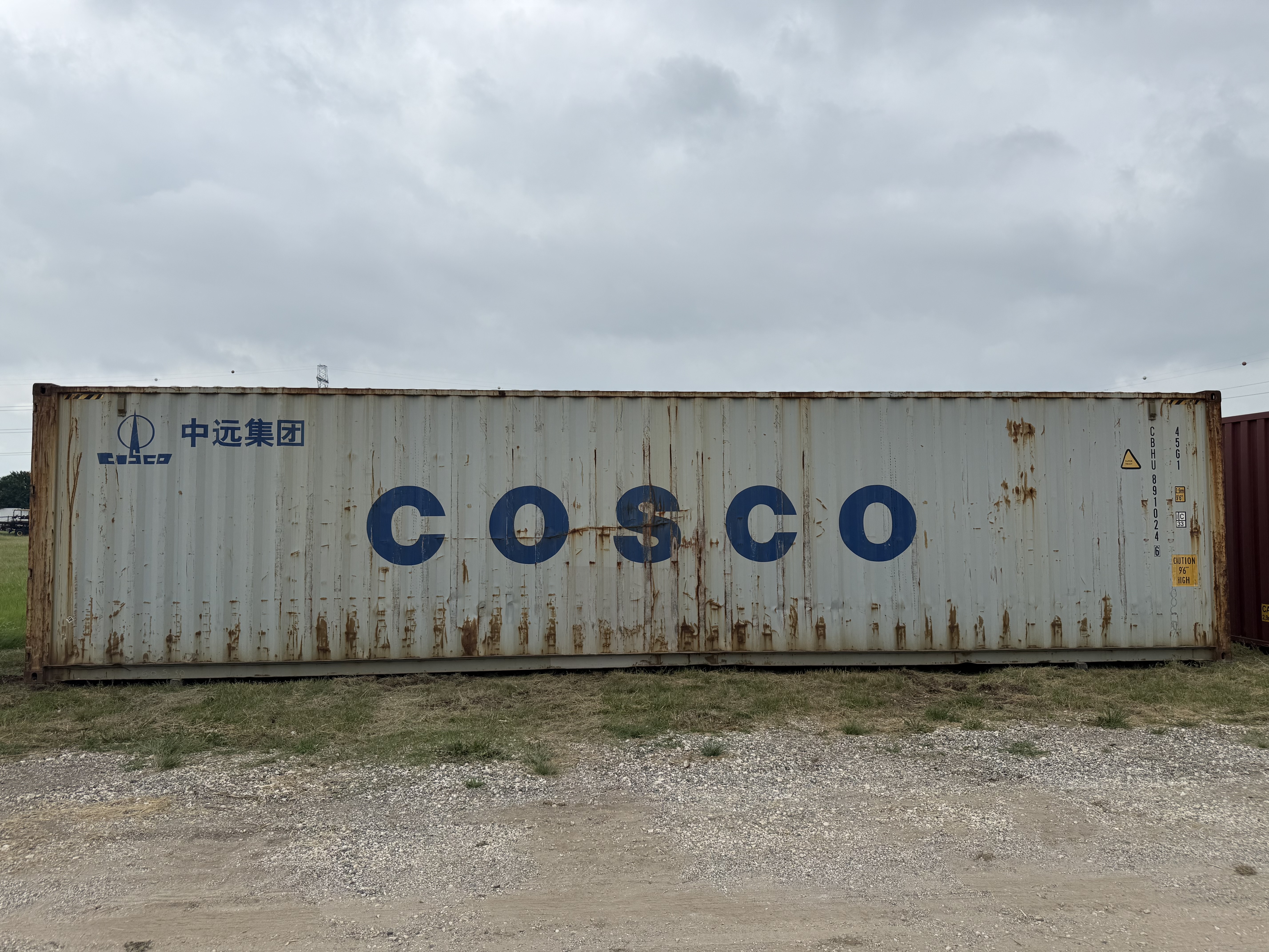 2010 40' Container USED WIND AND WATER TIGHT, HIGH CUBE 9'6" TALL, 2 DOOR STD handles - 891024