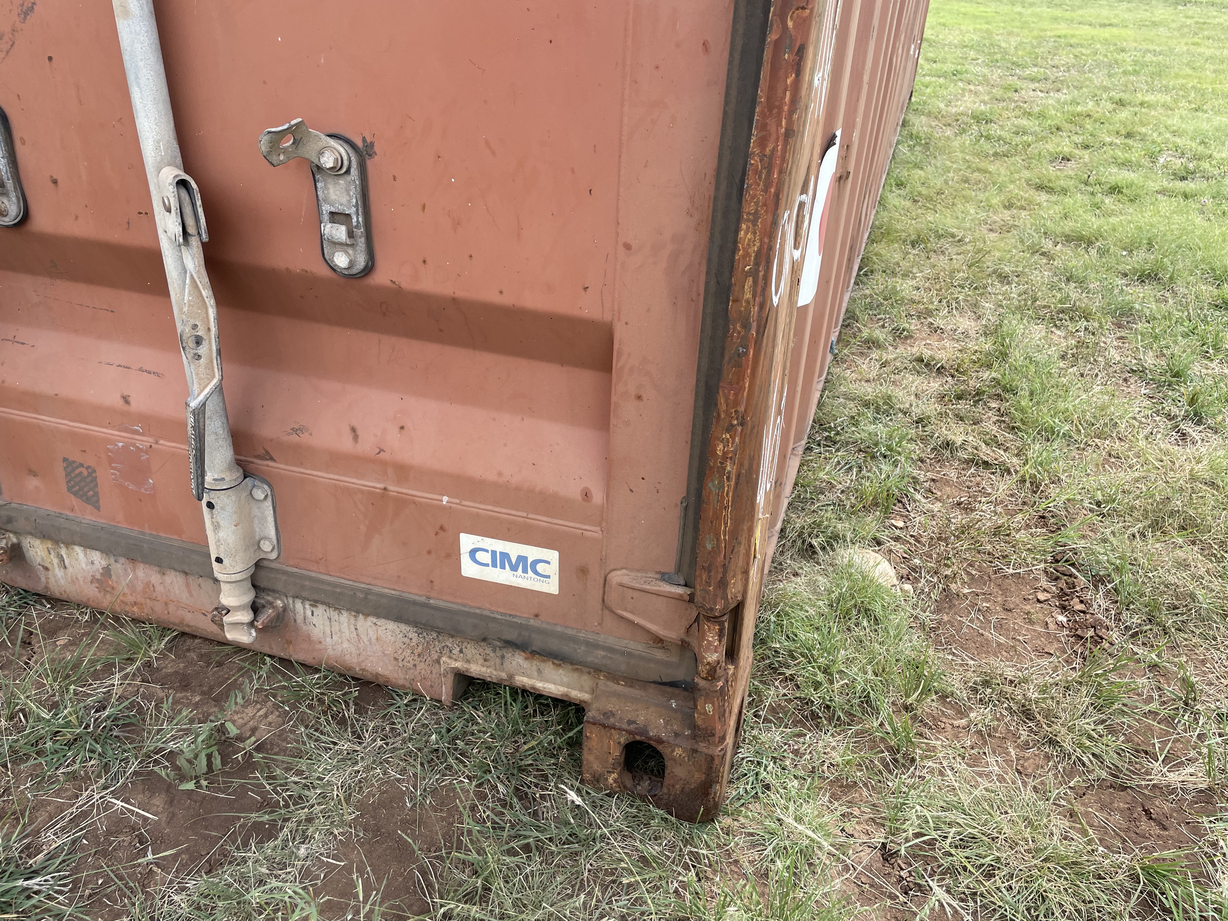 2007 20' Container USED WIND & WEATHER TIGHT GRADE B, STANDARD 8'6" TALL 2 DOOR pockets std handles - 271431